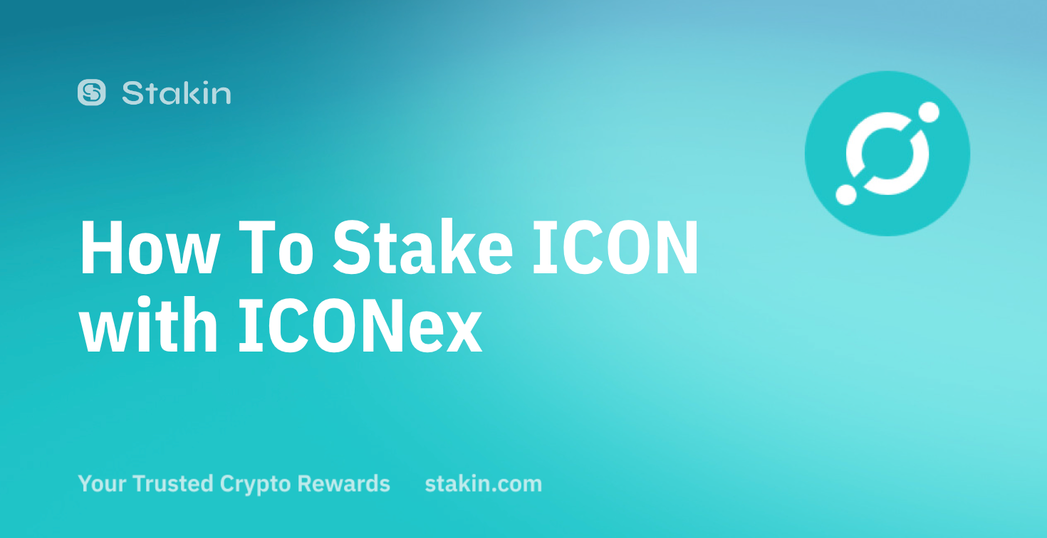 How To Stake ICON in ICONex