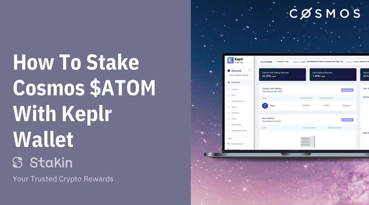 How To Stake Cosmos $ATOM With Keplr Wallet