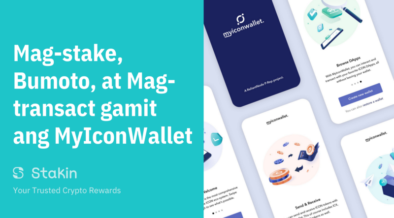 Mag-stake, Bumoto, at Mag-transact gamit ang MyIconWallet