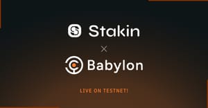 Stakin Commences Validator Operations on Babylon Testnet