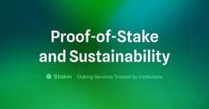Proof-of-Stake and Sustainability
